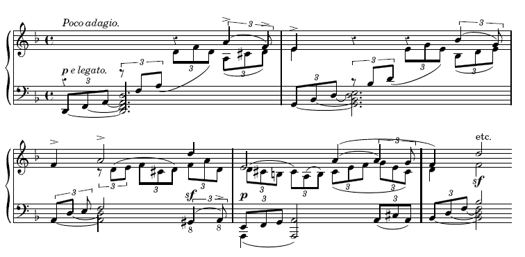 Rust, Sonata in D minor, poco adagio