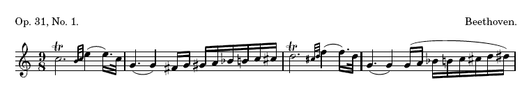 Op. 31, No. 1. Beethoven.
